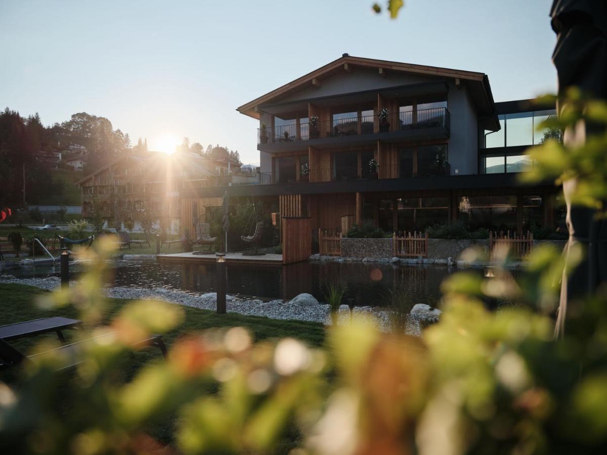 Hotel Wellness Und Brunch Morgenzeit Beheizter Naturpool Mit Sandstrand Genuss Fruehstueck Bis 13 Uhr Hochkoenig Sommercard Maria Alm am Steinernen Meer