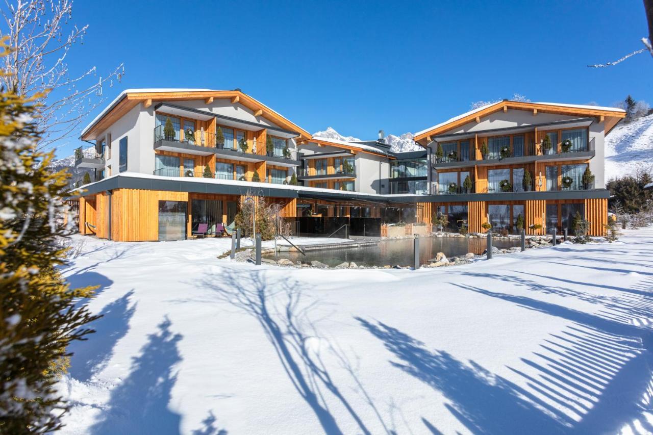 Hotel Wellness Und Brunch Morgenzeit Beheizter Naturpool Mit Sandstrand Genuss Fruehstueck Bis 13 Uhr Hochkoenig Sommercard Maria Alm am Steinernen Meer